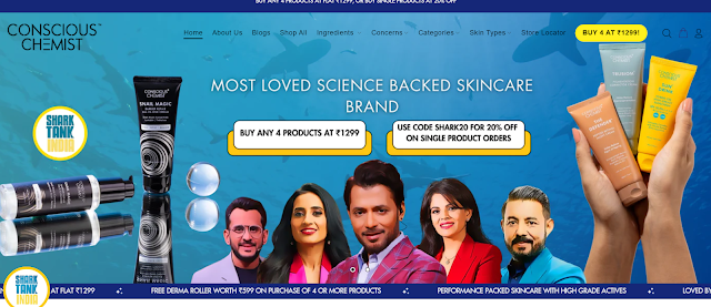 Conscious Chemist: Shark Tank India S3 Skincare Brand  - InvestNagar