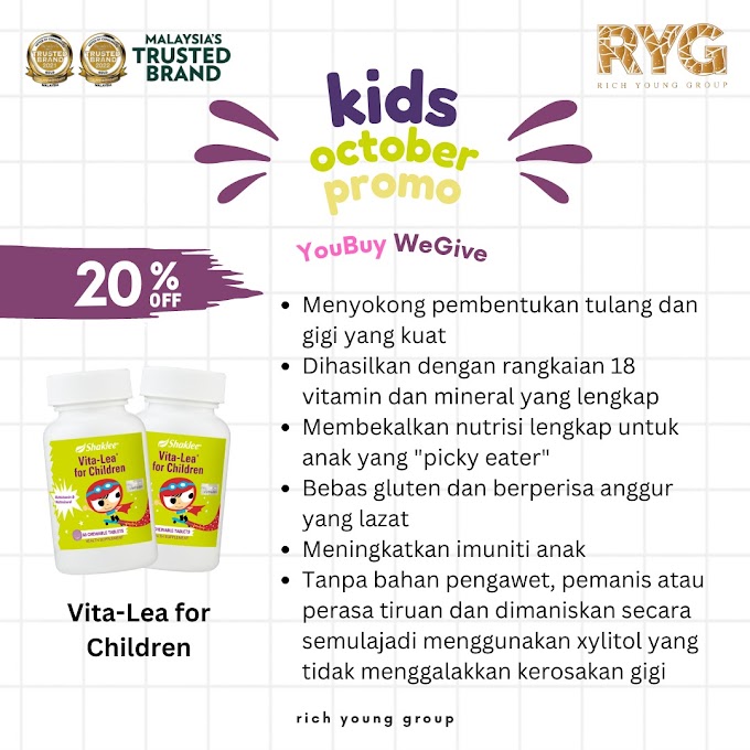 PROMOSI VITAMIN KANAK-KANAK SHAKLEE