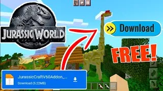 how to downlaod Jurassic Craft Addon for minecraft / Download minecrtaft jurassic craft addon