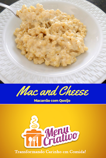 One Pot Mac and Cheese - Macarrão com Queijo em uma Panela