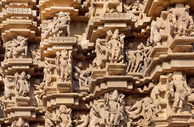 Beautiful interior of Kiradu temple, Badmer in Rajasthan