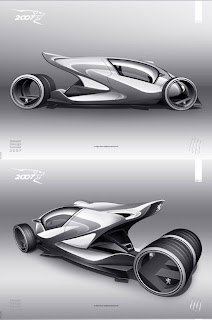 Type design modern famous Futuristic concept car 