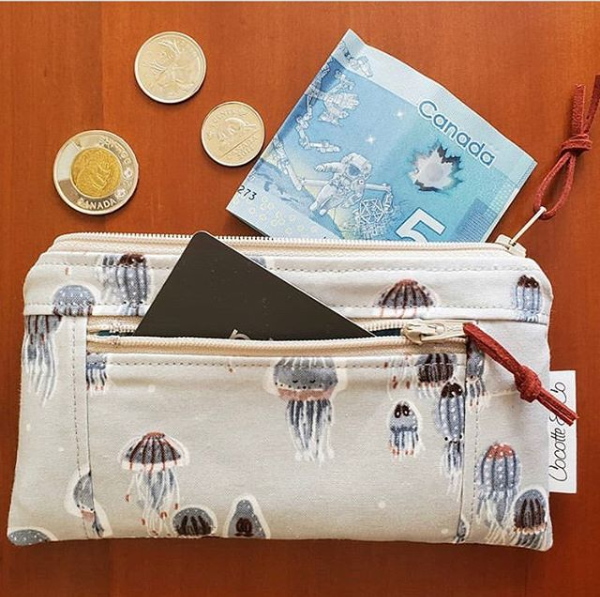 Handmade Purse with Jelly Fish