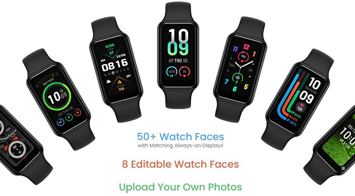 Amazfit Band 7 Watch Faces Choices