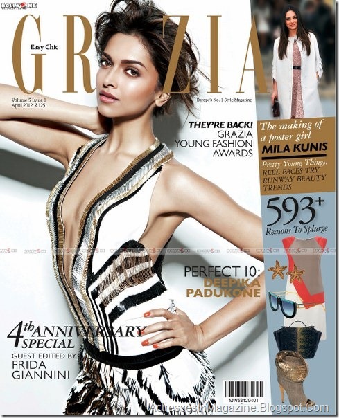 Deepika Padukone Grazia Magazine Cover Deepika Padukone Grazia Magazine Cover