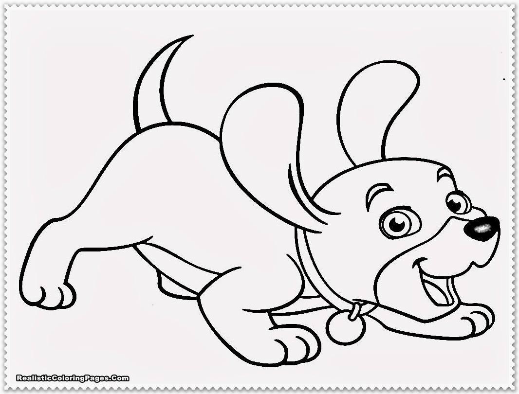 Puppy Coloring Pages | Realistic Coloring Pages