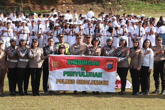 Polres Simalungun Gelar Wasbang Program Quick Wins Presisidi SMA GKPS 1 Pamatang Raya