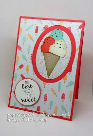 Paperjay Crafts, Cool Treats DSp, Suite Sentiments SS, Watermelon Wonder