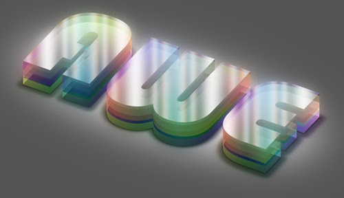 Colorful Plexi Text Effect using Photoshop