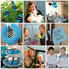 Turquoise Mother's Day Party @michellepaigeblogs.com