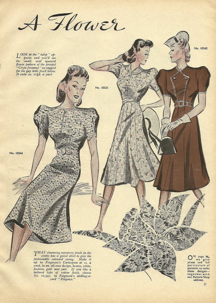 Labels 30s fashion pattern sewing