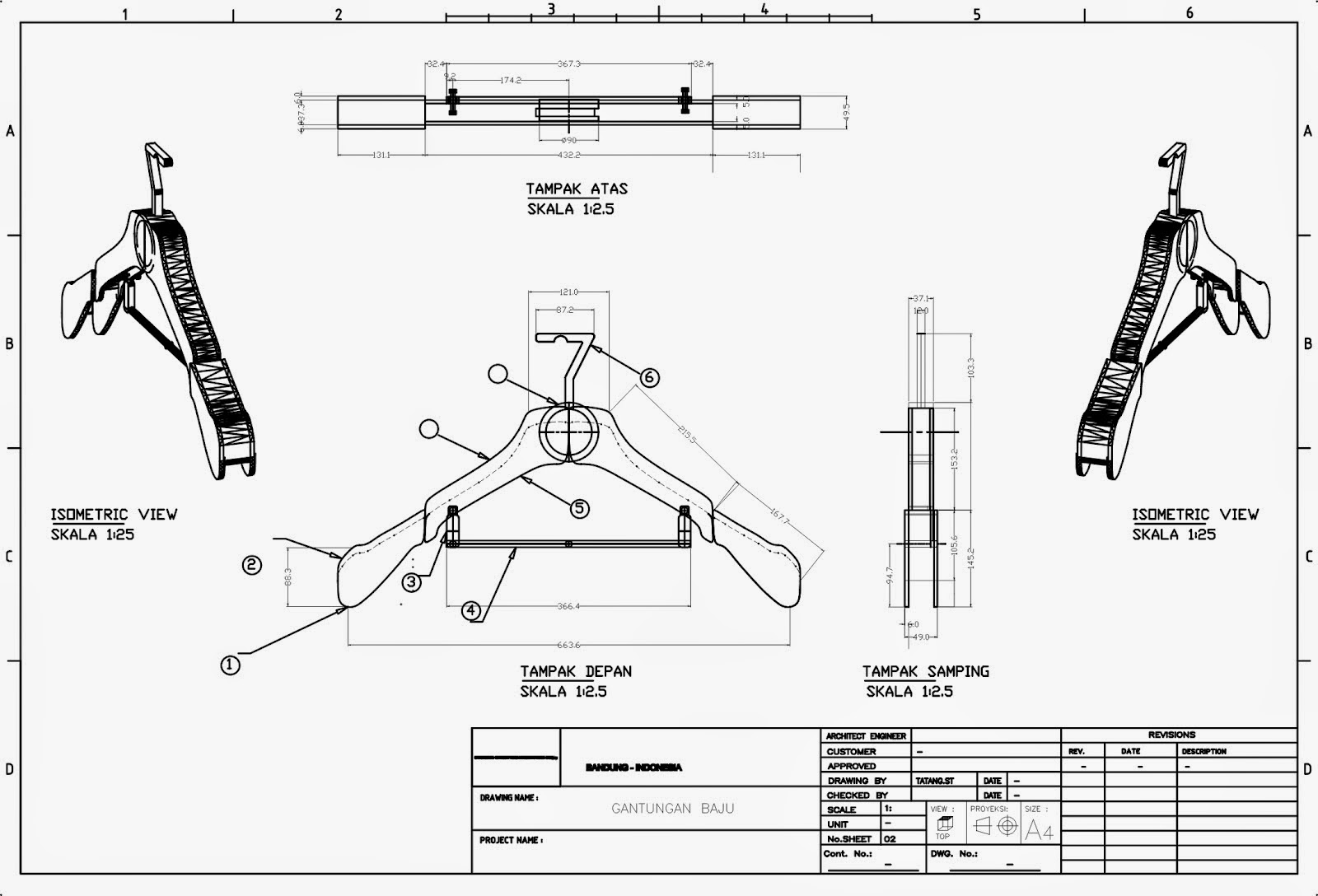  Gambar Penentuan Pandangan Gambar Teknik Artikel Mesin 