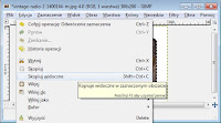 Kopiowanie do schowka zaznaczonego elementu - zrzut ekranu gimpa