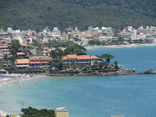 las playas de Bombas y Bombinhas desde lo alto del morro