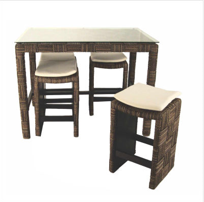 Tall Tables on Tall Table With Stools In Abaca Twist   3288 29