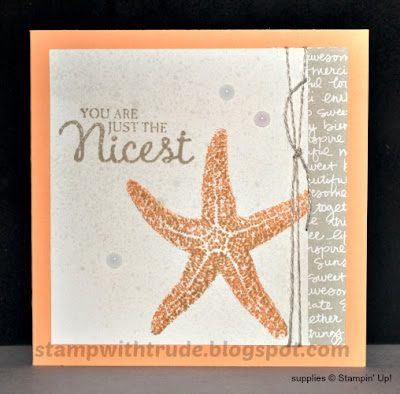 Picture Perfect, greeting card, Stampin' Up!, Stamp with Trude, star fish