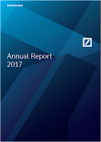 Front page of the 2017 annual report of DB