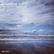 It was windy and cold, but we did a brief tour of the beach area directly in . (seaside oregon pacific beach sky clouds)