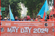 Exco Partai Buruh Sumut Gelar Aksi Simpati May Day 2024