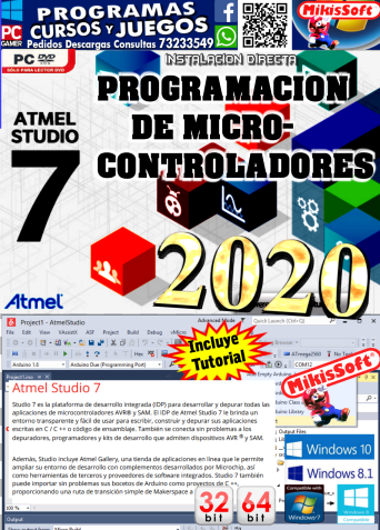 PROGRAMACION DE MICROCONTROLADORES- ATMEL STUDIO 7 2020 MAS TUTORIAL