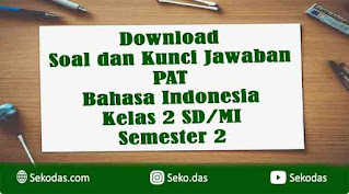 soal pat bahasa indonesia kelas 2 semester 2