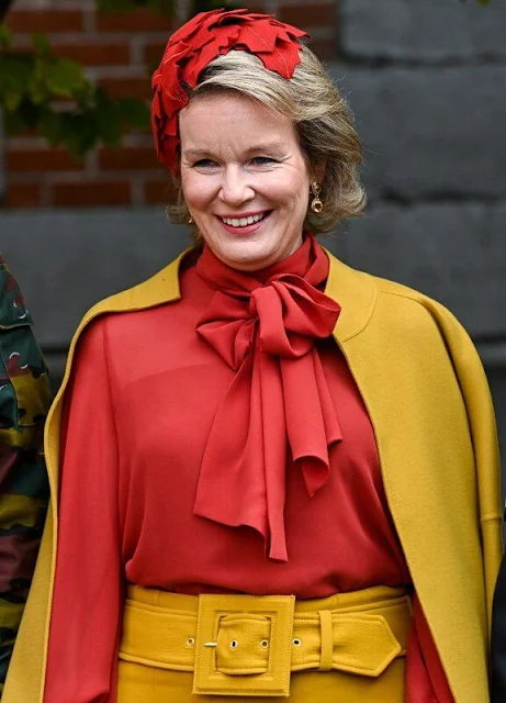 King Philippe, Queen Mathilde and Crown Princess Elisabeth attended the Blue Berets parade