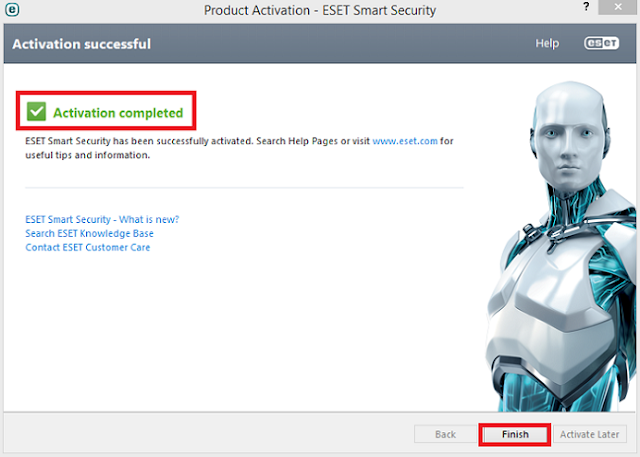 Eset Smart Security Activation Process