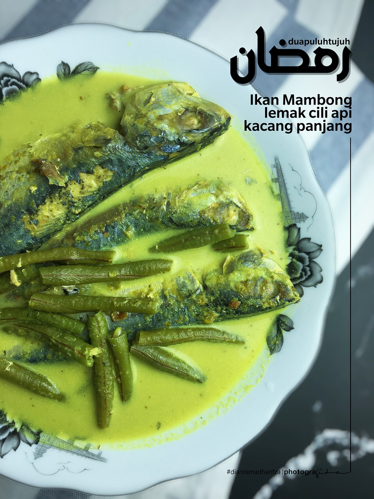 Ikan Mambong Masak Lemak Cili Api Campur Kacang Panjang Blog Sihatimerahjambu