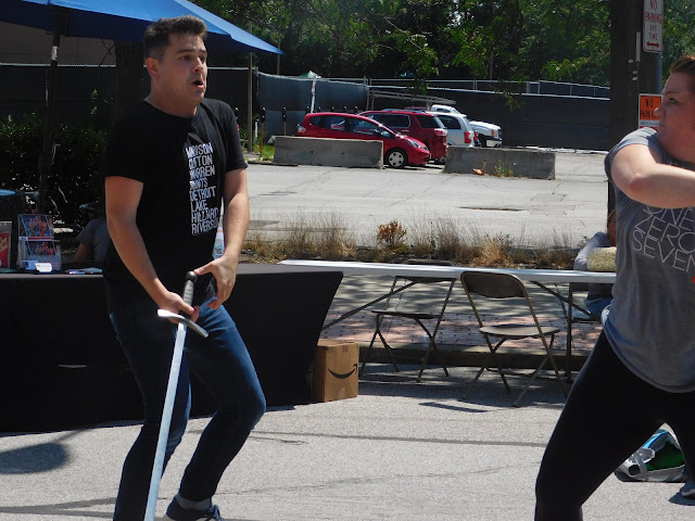 Beck Center actors at Lakewood Arts Festival