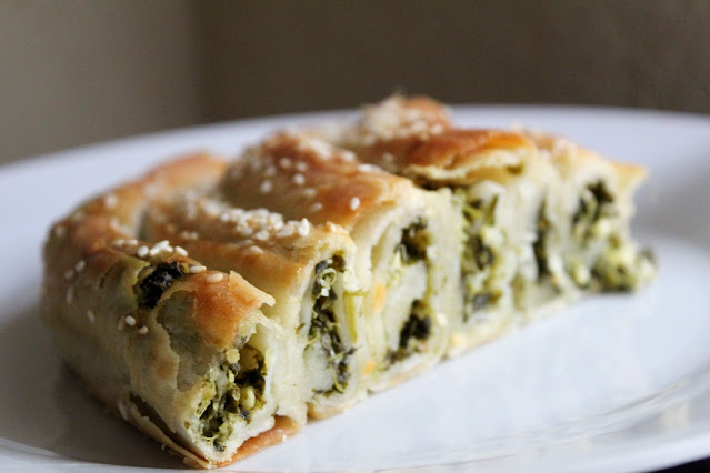 Vegetarisch: Börek mit Spinat und Schafskäse