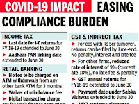 2018-19: Annual income tax returns by June 30, 2020