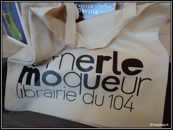 Librairie Le Merle Moqueur CentQuatre 104 Paris 19ème ou Paris 20eme rue bagnolet Tote bag sac en toile