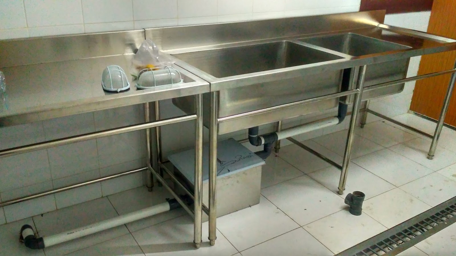 sink table bak  cuci  piring  stainless steel bowl sink 