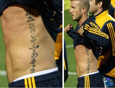Picture of David Beckham Tattoo