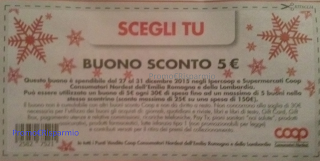 Logo Buono sconto Coop da ritagliare