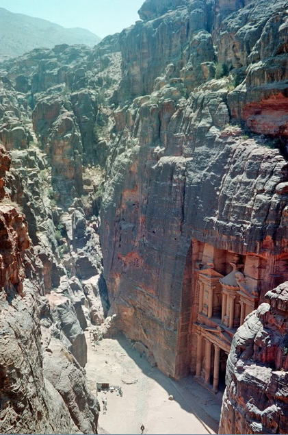 Pemandangan Nabatean di Jordania