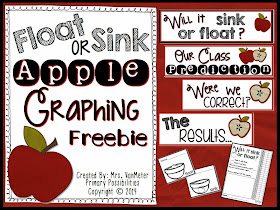 http://www.teacherspayteachers.com/Product/Float-or-Sink-Apple-Graphing-Freebie-1445012