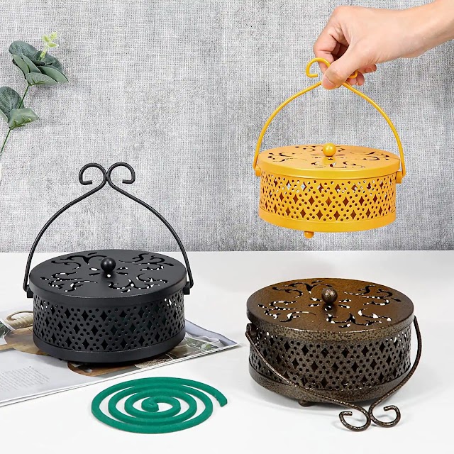 Metal Mosquito Coil Holder Box