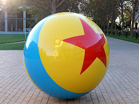 pixar studios giant luxo lamp and ball