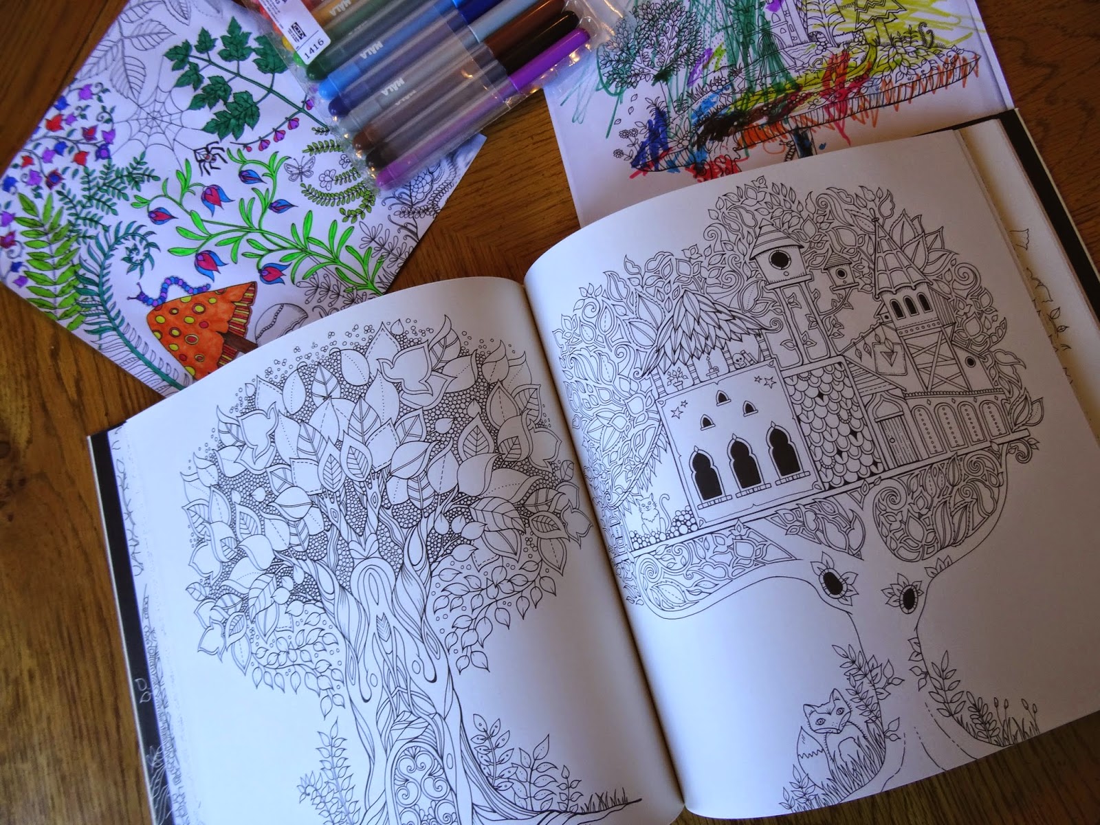 enchanted forest coloring pages - Artist Goes Outside The Lines With Coloring Books NPR