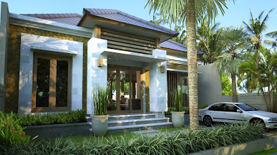 desain villa, bangun rumah, type 85, interior, minimalis