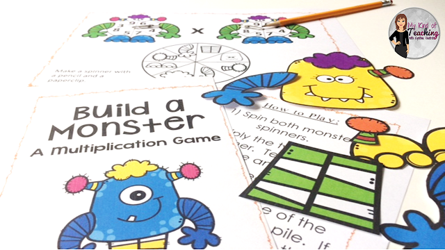 Build a Monster multiplication game