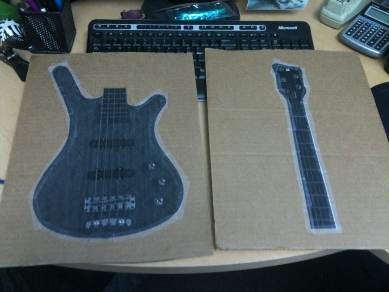 Guitar Cake Templates