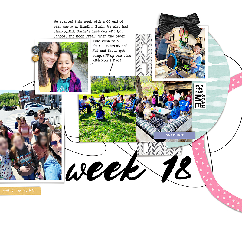 Week 18 {left} Digital Scrapbook Page