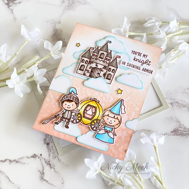 Sunny Studio Stamps: Enchanted Frilly Frame Dies Fairy tale Themed Everyday Cards by Nicky Meek