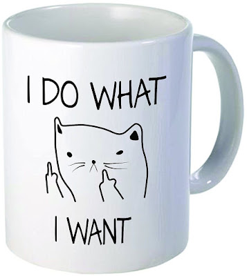 I Do What I Want Kitty Mug