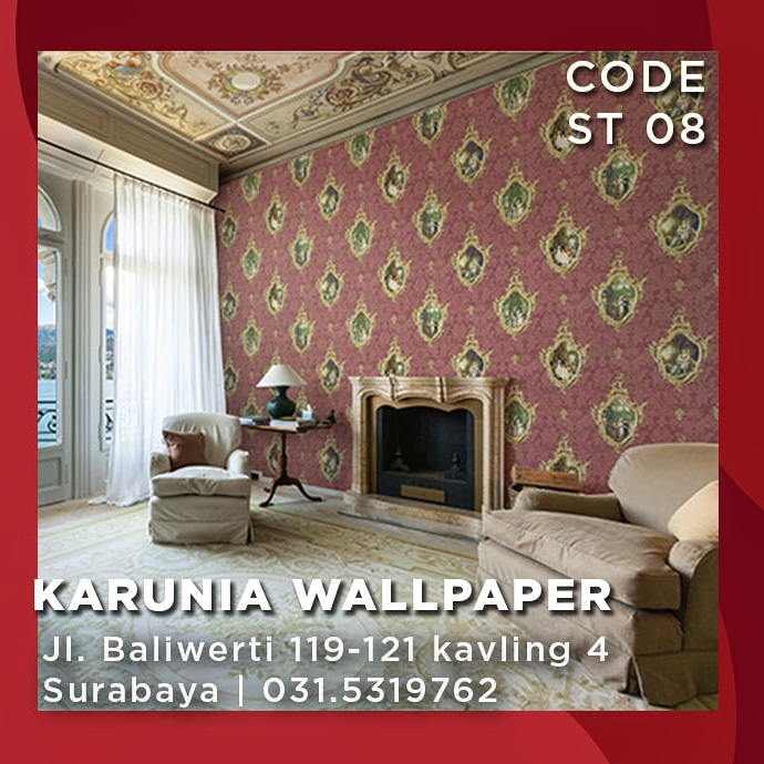 jual wallpaper ornamen klasik