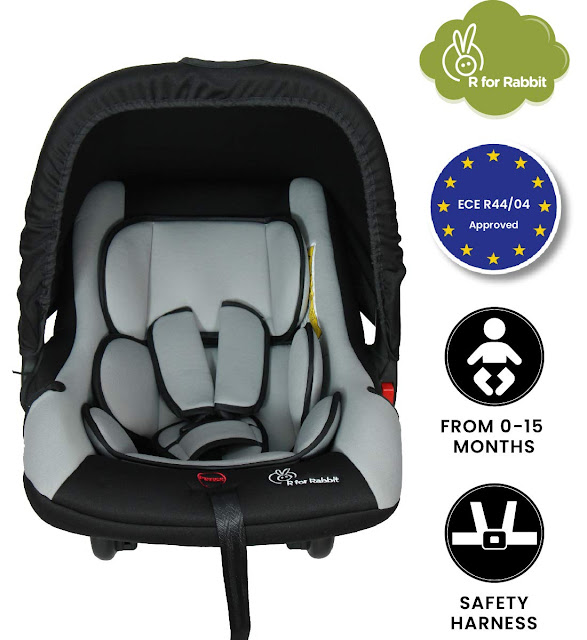 R for Rabbit Picaboo 4 in 1 Multi Purpose Baby Carry Cot,Car Seat, Rocker