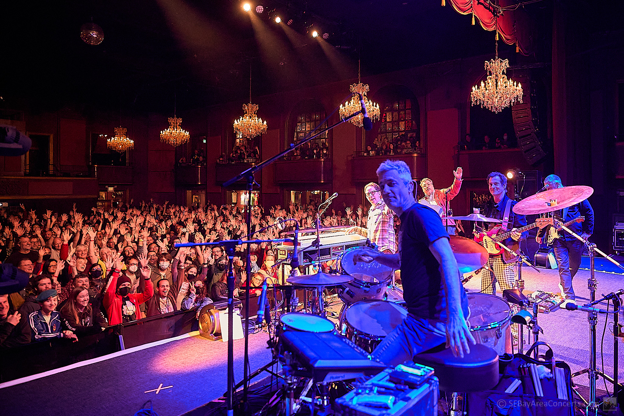 They Might Be Giants in front of the sold out Fillmore audience (Photo: Kevin Keating)