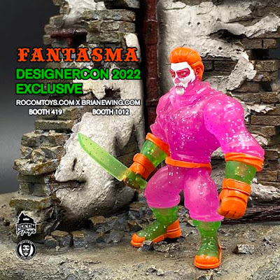 Designer Con 2022 Exclusive Fantasmas Del Motorista Action Figure by Brian Ewing x Rocom Toys